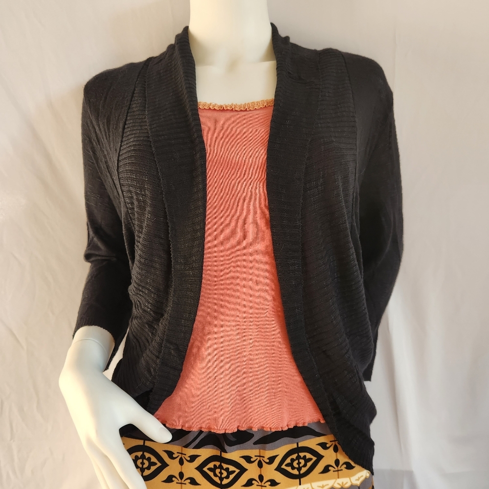 NWT Gabriel New York Black Lightweight Cardigan Women's Size S